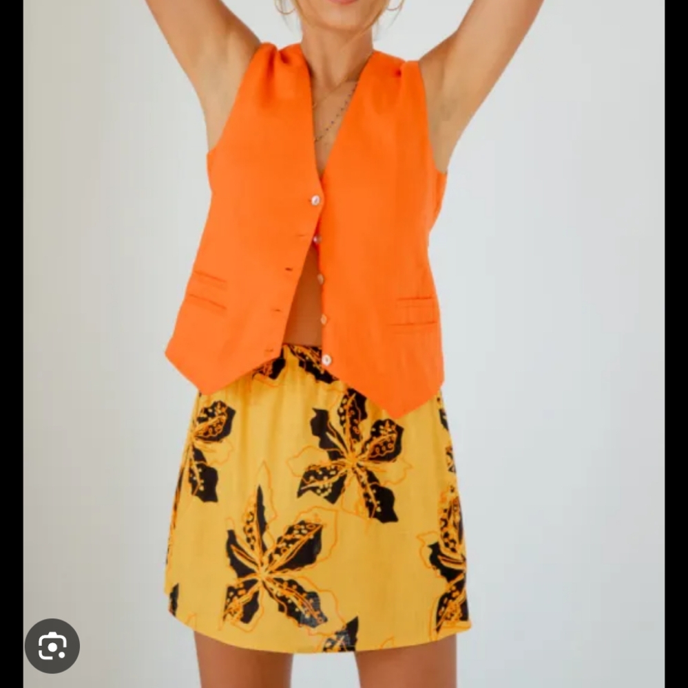 Vrg Grl Nature of Art Mini Skirt SZ 14